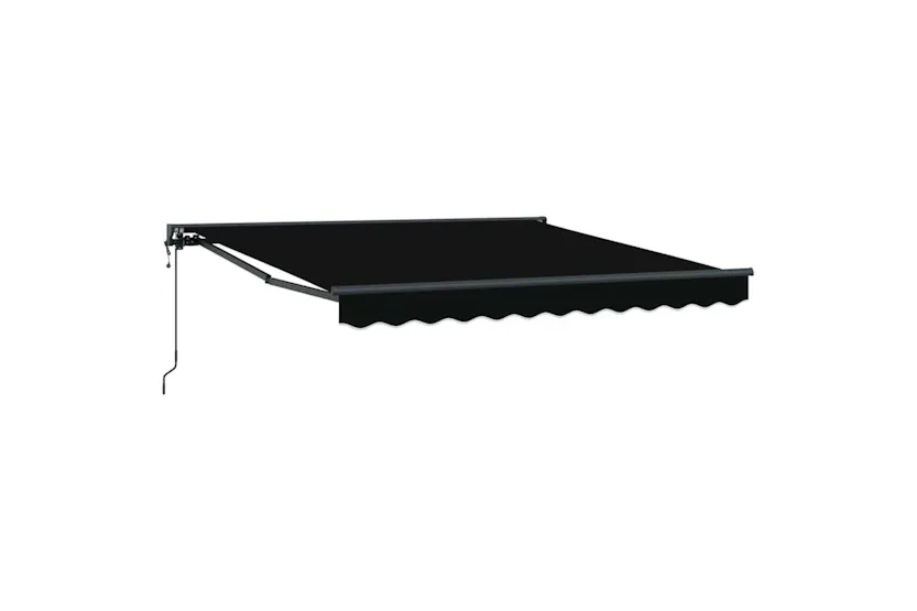 Vidaxl Retractable Awning Black 300x250 Cm Fabric Vidaxl Retractable Awning Black 300x250 Cm Fabric