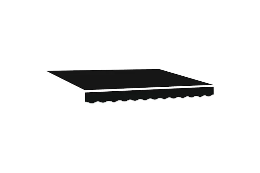 Vidaxl Retractable Awning Black 350x250 Cm Fabric Vidaxl Retractable Awning Black 350x250 Cm Fabric