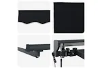 Vidaxl Retractable Awning Black 350x250 Cm Fabric Vidaxl Retractable Awning Black 350x250 Cm Fabric