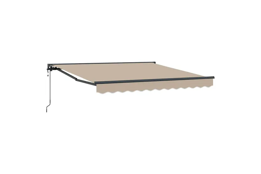 Vidaxl Retractable Awning Beige 350x250 Cm Fabric Vidaxl Retractable Awning Beige 350x250 Cm Fabric