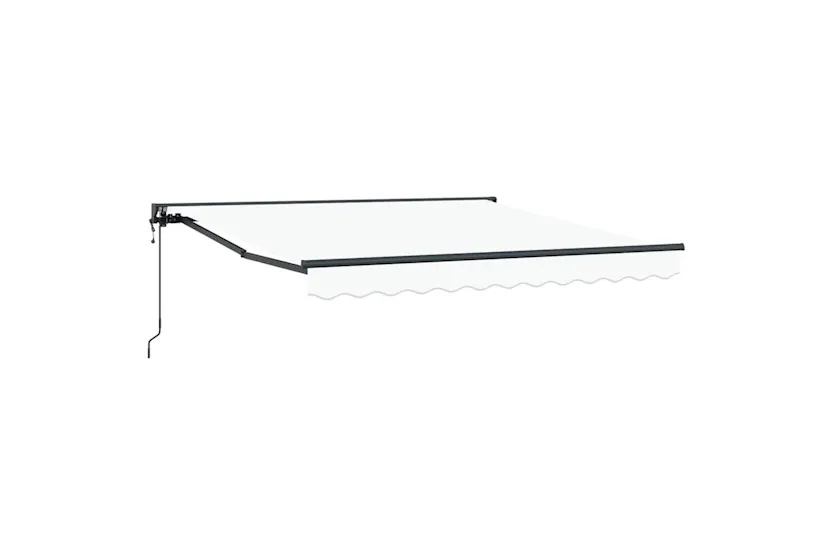 Vidaxl Retractable Awning White 350x250 Cm Fabric Vidaxl Retractable Awning White 350x250 Cm Fabric