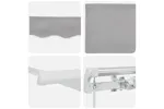 Vidaxl Retractable Awning Manual Light Grey 350 X 250 Cm Fabric Vidaxl Retractable Awning Manual Light Grey 350 X 250 Cm Fabric