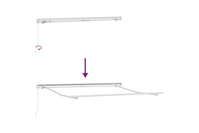 Vidaxl Retractable Awning Manual Light Grey 350 X 250 Cm Fabric Vidaxl Retractable Awning Manual Light Grey 350 X 250 Cm Fabric