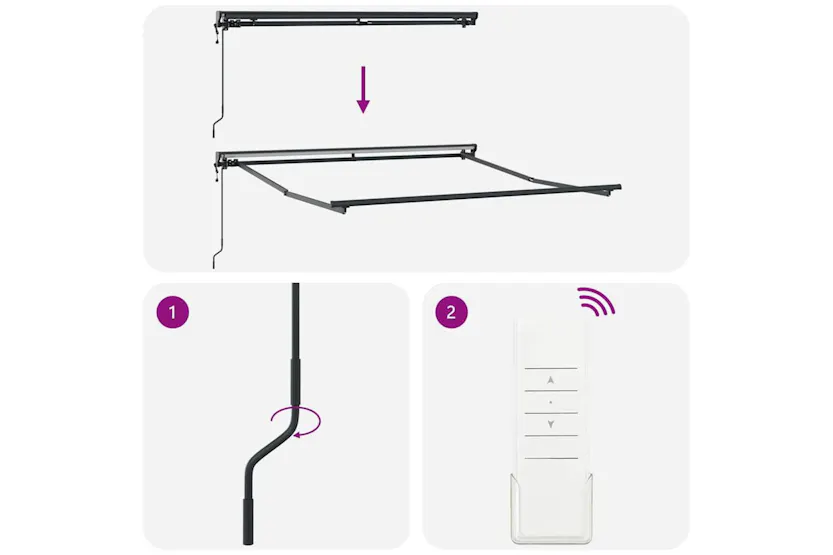 Vidaxl Retractable Awning Light Grey 350x250 Cm Fabric Vidaxl Retractable Awning Light Grey 350x250 Cm Fabric