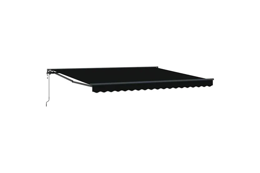 Vidaxl Retractable Awning Black 400x300 Cm Fabric Vidaxl Retractable Awning Black 400x300 Cm Fabric