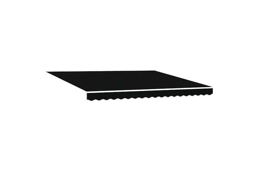 Vidaxl Retractable Awning Black 400x300 Cm Fabric Vidaxl Retractable Awning Black 400x300 Cm Fabric