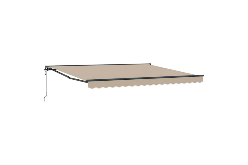 Vidaxl Retractable Awning Beige 400x300 Cm Fabric Vidaxl Retractable Awning Beige 400x300 Cm Fabric