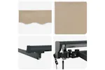 Vidaxl Retractable Awning Beige 400x300 Cm Fabric Vidaxl Retractable Awning Beige 400x300 Cm Fabric