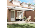 Vidaxl Retractable Awning White 400x300 Cm Fabric Vidaxl Retractable Awning White 400x300 Cm Fabric