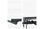 Vidaxl Retractable Awning White 400x300 Cm Fabric Vidaxl Retractable Awning White 400x300 Cm Fabric