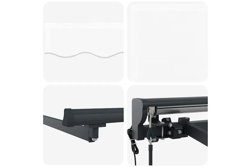 Vidaxl Retractable Awning White 400x300 Cm Fabric Vidaxl Retractable Awning White 400x300 Cm Fabric