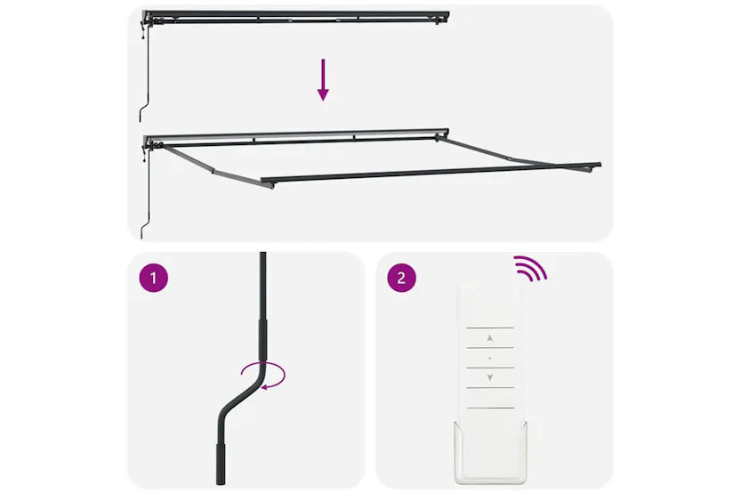 Vidaxl Retractable Awning Light Grey 400x300 Cm Fabric Vidaxl Retractable Awning Light Grey 400x300 Cm Fabric