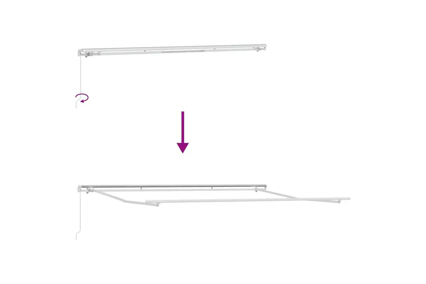 Vidaxl Retractable Awning Marine Blue 400 X 300 Cm Polyester Vidaxl Retractable Awning Marine Blue 400 X 300 Cm Polyester