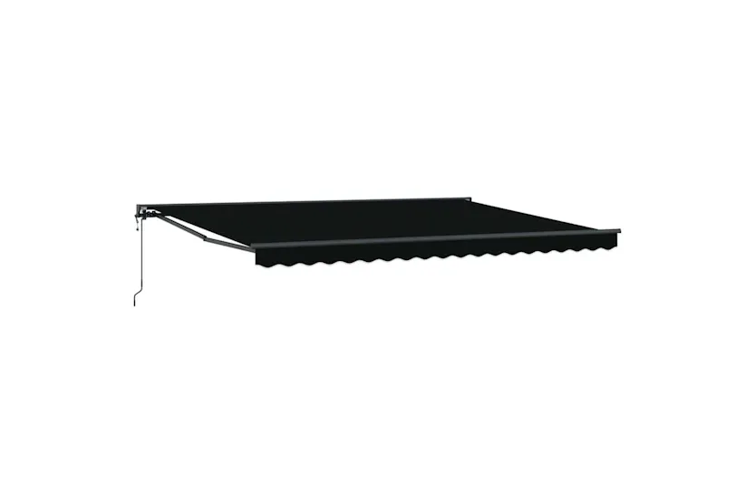 Vidaxl Retractable Awning Black 450x300 Cm Fabric Vidaxl Retractable Awning Black 450x300 Cm Fabric