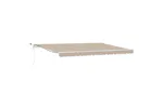 Vidaxl Retractable Awning Beige 450 X 300 Cm Fabric And Metal Vidaxl Retractable Awning Beige 450 X 300 Cm Fabric And Metal