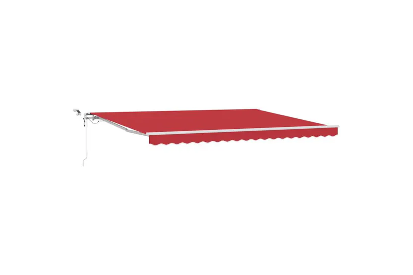 Vidaxl Retractable Awning Red 450 X 300 Cm Fabric And Metal Vidaxl Retractable Awning Red 450 X 300 Cm Fabric And Metal