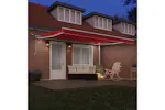 Vidaxl Retractable Awning Red 450 X 300 Cm Fabric And Metal Vidaxl Retractable Awning Red 450 X 300 Cm Fabric And Metal