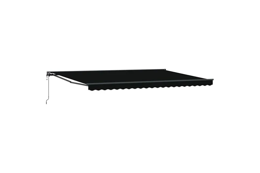 Vidaxl Retractable Awning Black 500x300 Cm Fabric Vidaxl Retractable Awning Black 500x300 Cm Fabric