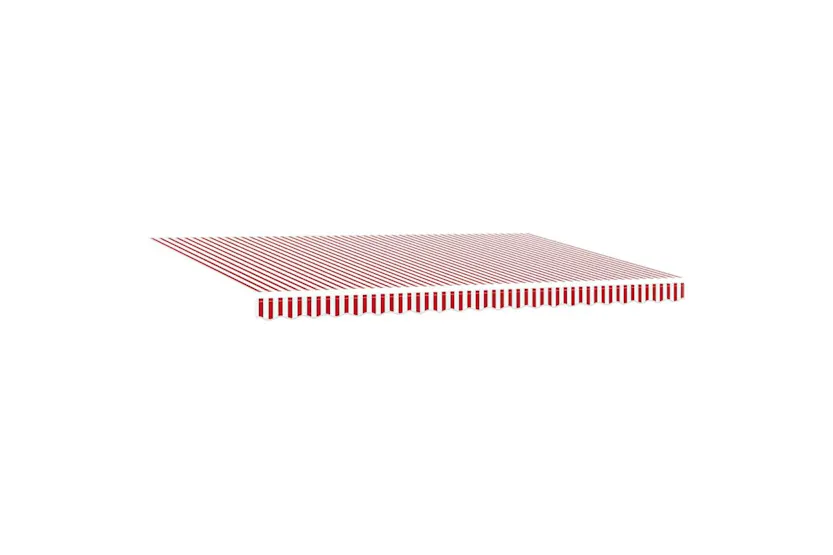 Vidaxl Retractable Awning Red And White 500 X 300 Cm Polyester Metal Vidaxl Retractable Awning Red And White 500 X 300 Cm Polyester Metal