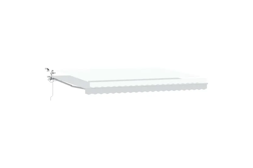 Vidaxl Retractable Awning White 500 X 350 Cm Fabric And Metal Vidaxl Retractable Awning White 500 X 350 Cm Fabric And Metal