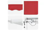 Vidaxl Retractable Awning Red 500 X 350 Cm Fabric And Metal Vidaxl Retractable Awning Red 500 X 350 Cm Fabric And Metal