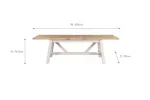 Winnie Rectangular Extending Dining Table | Natural/Taupe Winnie Rectangular Extending Dining Table | Natural/Taupe