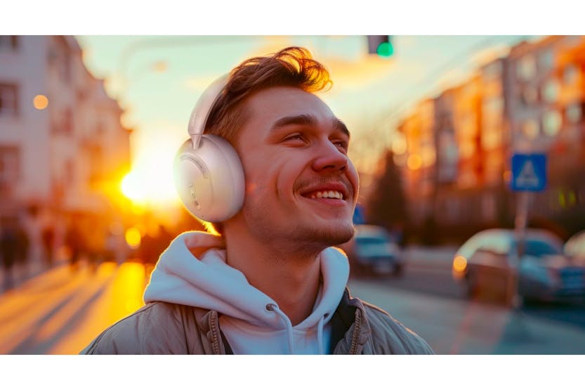 Mixx Audio StreamQ D3ANC Active Noise Cancelling Bluetooth Headphones | Sand Mixx Audio StreamQ D3ANC Active Noise Cancelling Bluetooth Headphones | Sand