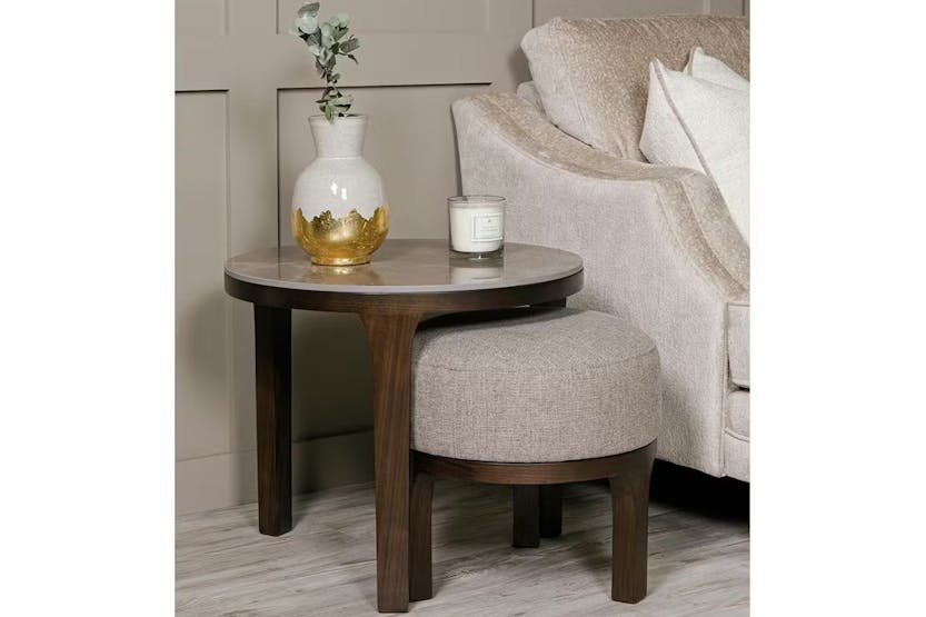 Avenza Round Drinks Table | Latte Avenza Round Drinks Table | Latte