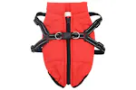 Vidaxl Dog Coat With Harness Red 2xl Fleece And Polyester Vidaxl Dog Coat With Harness Red 2xl Fleece And Polyester