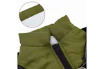 Vidaxl Dog Coat With Harness Army Green S Fleece And Polyester Vidaxl Dog Coat With Harness Army Green S Fleece And Polyester