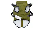 Vidaxl Dog Coat With Harness Army Green L Fleece And Polyester Vidaxl Dog Coat With Harness Army Green L Fleece And Polyester
