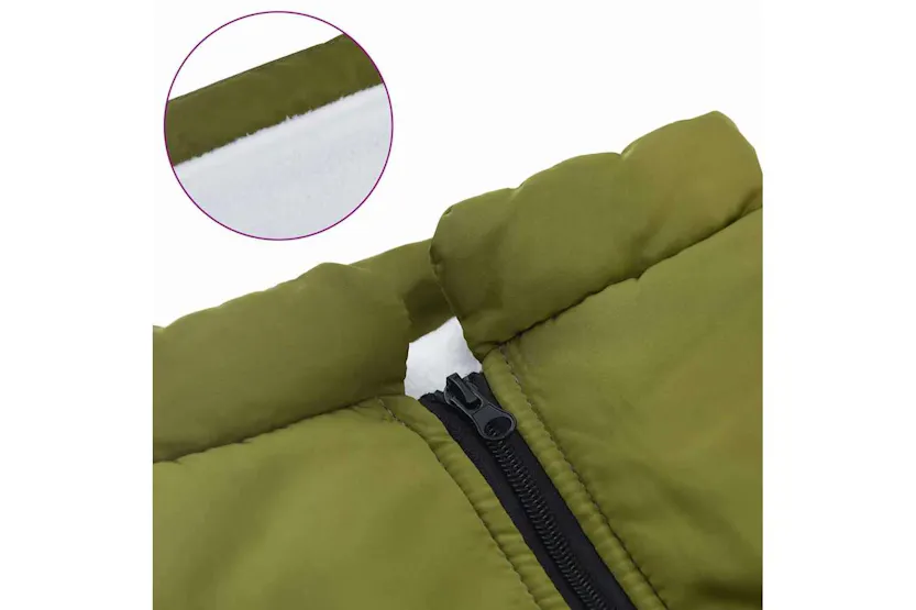 Vidaxl Dog Coat With Harness Army Green 4xl Fleece And Polyester Vidaxl Dog Coat With Harness Army Green 4xl Fleece And Polyester