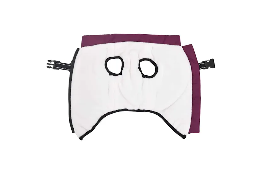 Vidaxl Dog Coat With Harness Purple M Fleece And Polyester Vidaxl Dog Coat With Harness Purple M Fleece And Polyester