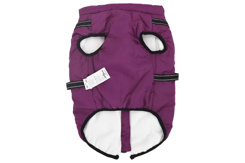 Vidaxl Dog Coat With Harness Purple 6xl Fleece And Polyester Vidaxl Dog Coat With Harness Purple 6xl Fleece And Polyester