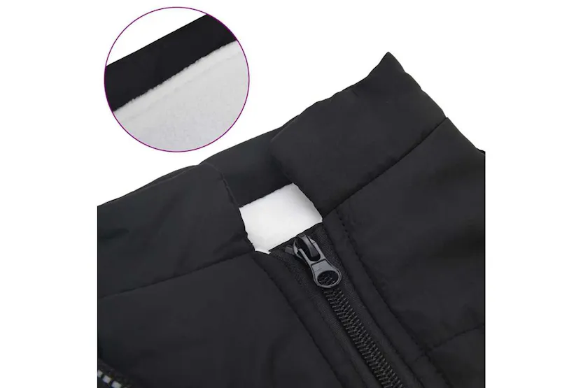 Vidaxl Dog Coat With Harness Black Xl Fleece And Polyester Vidaxl Dog Coat With Harness Black Xl Fleece And Polyester