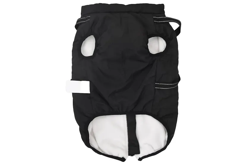 Vidaxl Dog Coat With Harness Black 4xl Fleece And Polyester Vidaxl Dog Coat With Harness Black 4xl Fleece And Polyester