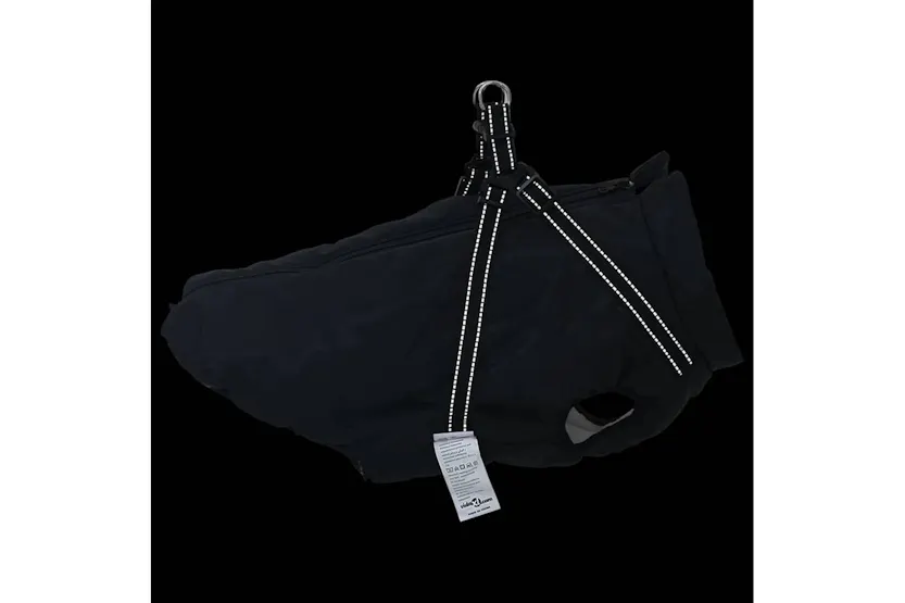 Vidaxl Dog Coat With Harness Black 4xl Fleece And Polyester Vidaxl Dog Coat With Harness Black 4xl Fleece And Polyester