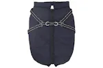Vidaxl Dog Coat With Harness Navy Blue 4xl Fleece And Polyester Vidaxl Dog Coat With Harness Navy Blue 4xl Fleece And Polyester