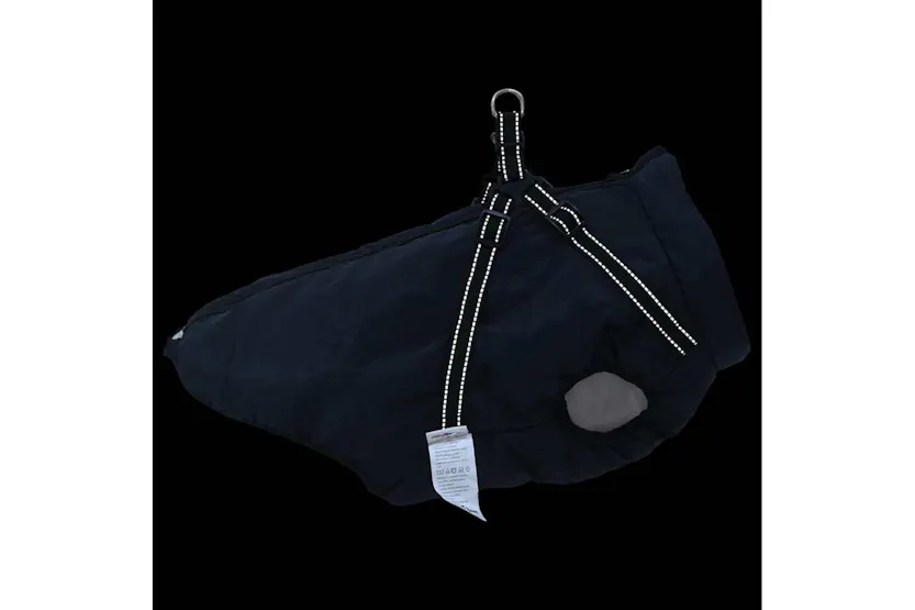 Vidaxl Dog Coat With Harness Navy Blue 4xl Fleece And Polyester Vidaxl Dog Coat With Harness Navy Blue 4xl Fleece And Polyester