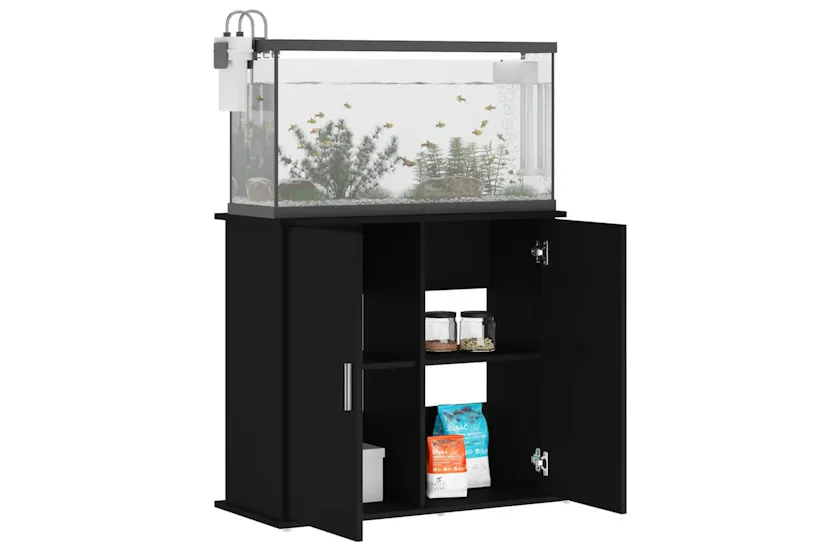 Vidaxl Aquarium Stand Black 81x36x73 Cm Engineered Wood Vidaxl Aquarium Stand Black 81x36x73 Cm Engineered Wood