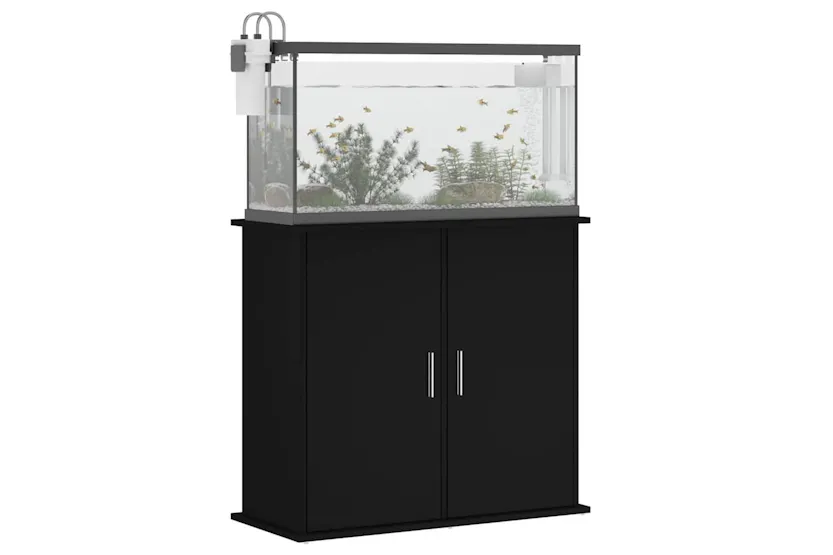 Vidaxl Aquarium Stand Black 81x36x73 Cm Engineered Wood Vidaxl Aquarium Stand Black 81x36x73 Cm Engineered Wood