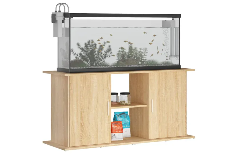 Vidaxl Aquarium Stand Sonoma Oak 121x41x58 Cm Engineered Wood Vidaxl Aquarium Stand Sonoma Oak 121x41x58 Cm Engineered Wood