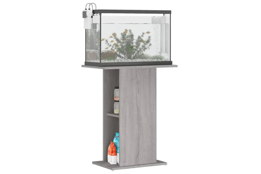 Vidaxl Aquarium Stand Grey Sonoma 605x36x725 Cm Engineered Wood Vidaxl Aquarium Stand Grey Sonoma 605x36x725 Cm Engineered Wood
