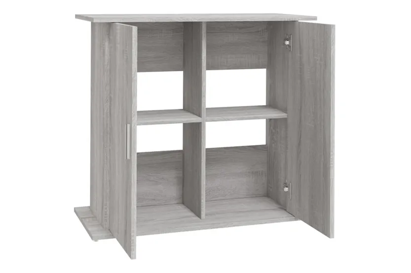 Vidaxl Aquarium Stand Grey Sonoma 81x36x73 Cm Engineered Wood Vidaxl Aquarium Stand Grey Sonoma 81x36x73 Cm Engineered Wood