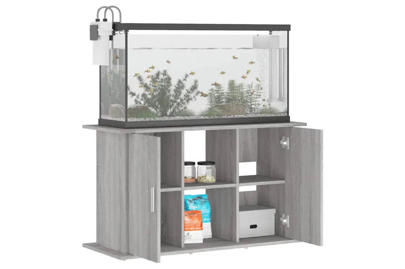 Vidaxl Aquarium Stand Grey Sonoma 101x41x58 Cm Engineered Wood Vidaxl Aquarium Stand Grey Sonoma 101x41x58 Cm Engineered Wood