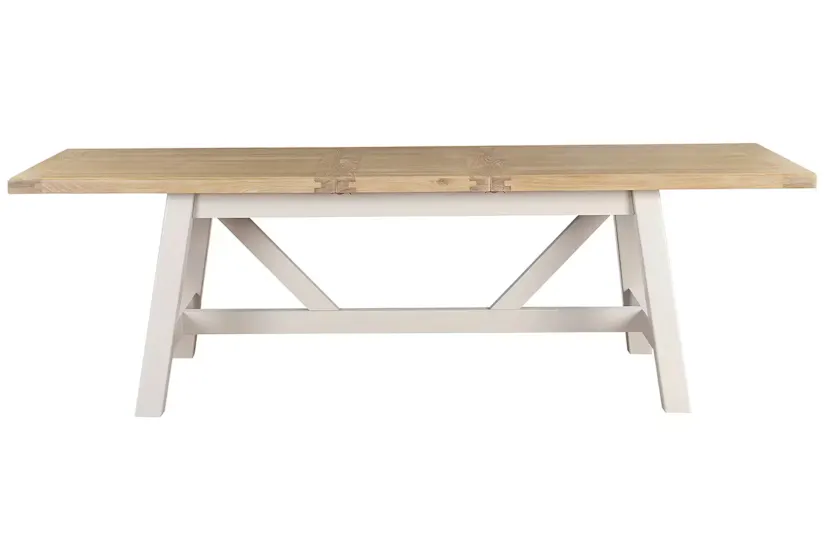 Winnie Rectangular Extending Dining Table | Natural/Taupe Winnie Rectangular Extending Dining Table | Natural/Taupe