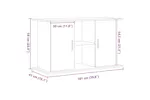 Vidaxl Aquarium Stand Old Wood 101x41x58 Cm Engineered Wood Vidaxl Aquarium Stand Old Wood 101x41x58 Cm Engineered Wood