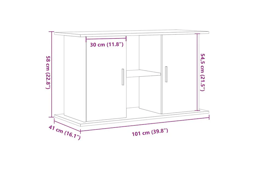 Vidaxl Aquarium Stand Old Wood 101x41x58 Cm Engineered Wood Vidaxl Aquarium Stand Old Wood 101x41x58 Cm Engineered Wood