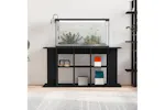 Vidaxl Aquarium Stand Black Oak 120x40x60 Cm Engineered Wood Vidaxl Aquarium Stand Black Oak 120x40x60 Cm Engineered Wood