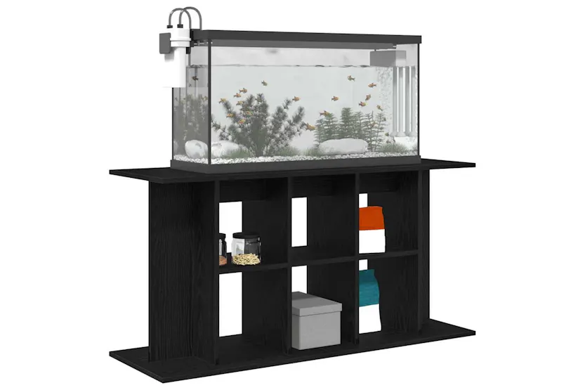 Vidaxl Aquarium Stand Black Oak 120x40x60 Cm Engineered Wood Vidaxl Aquarium Stand Black Oak 120x40x60 Cm Engineered Wood
